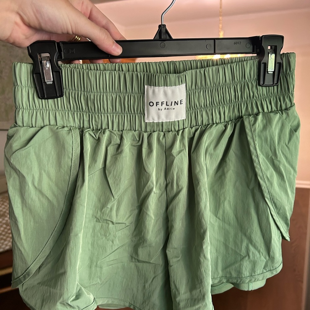 OFFLINE by Aerie Green Athletic Shorts